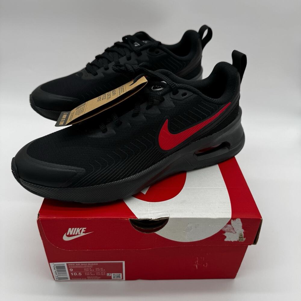 Nike Air Max Nuaxis FD4329-010 Black Red Men’s Size 9 Women’s 10.5 NWT